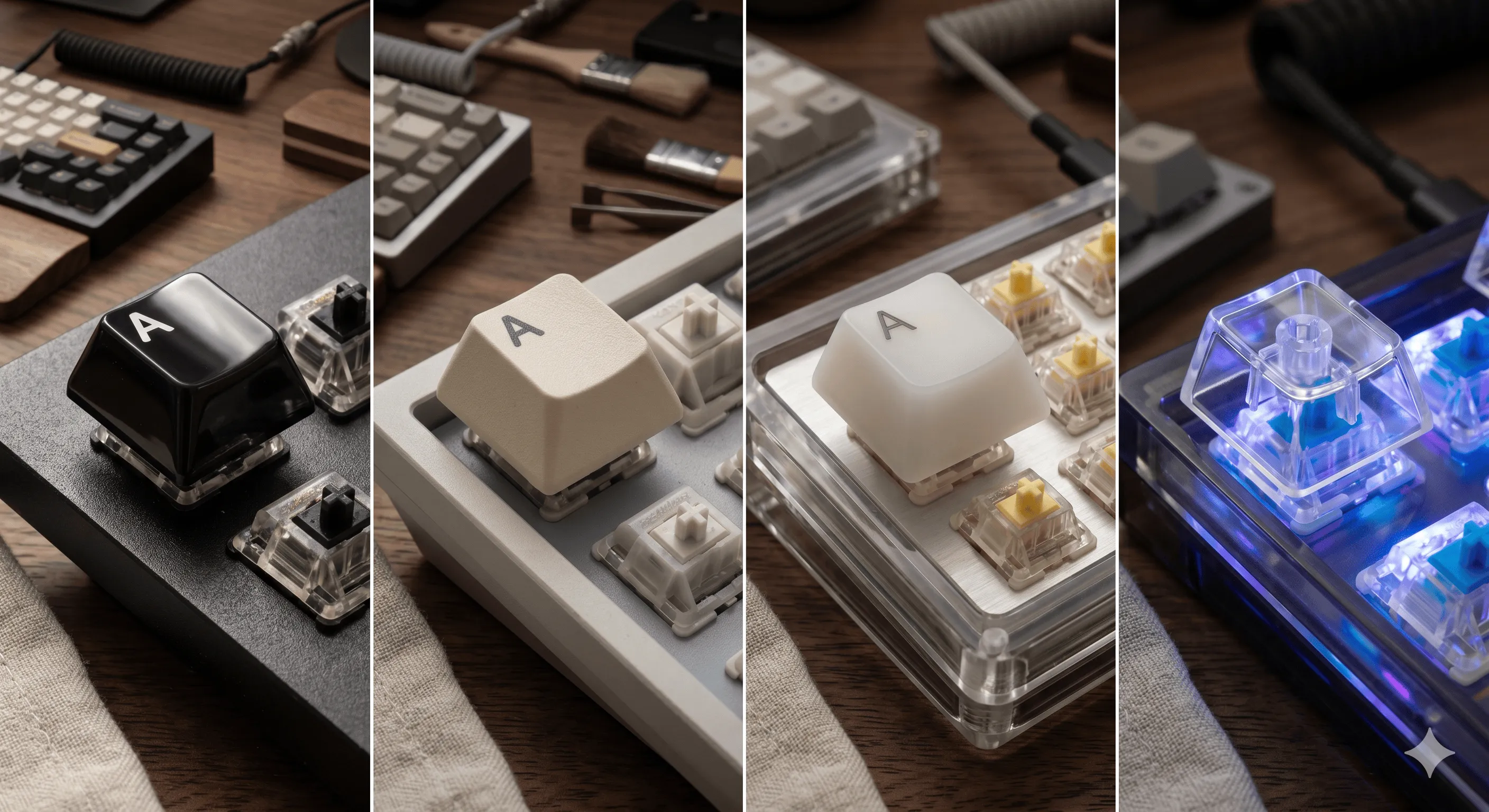 Keycap materials comparison